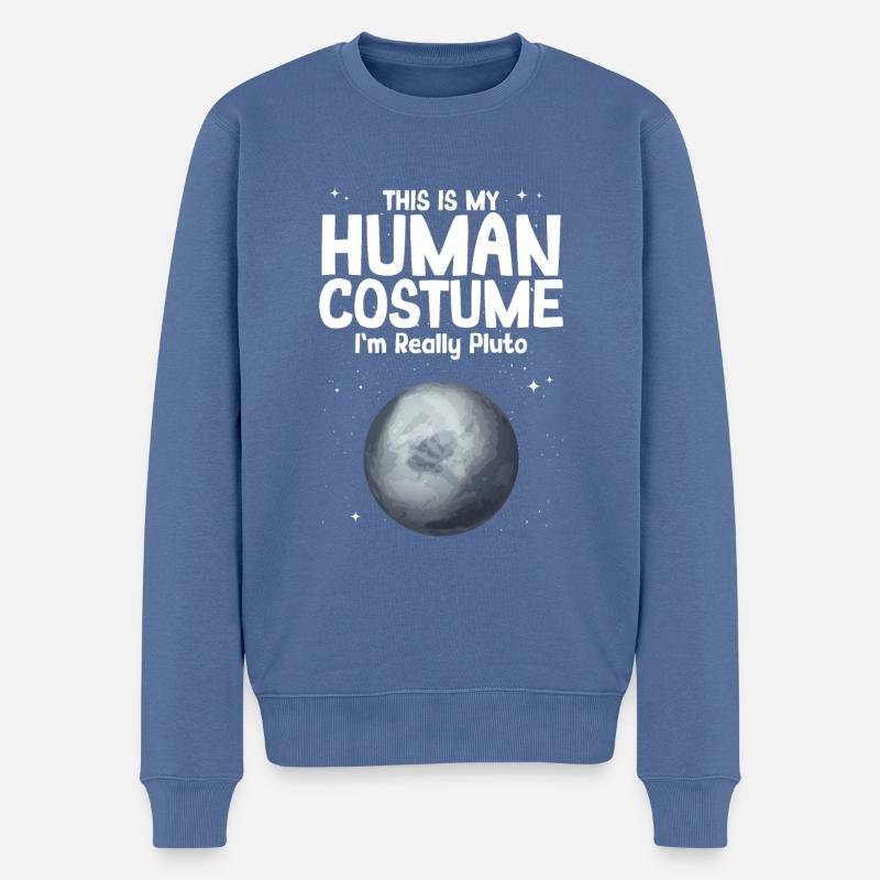 Pluton - Pull Premium bio Homme - bleu pigeon