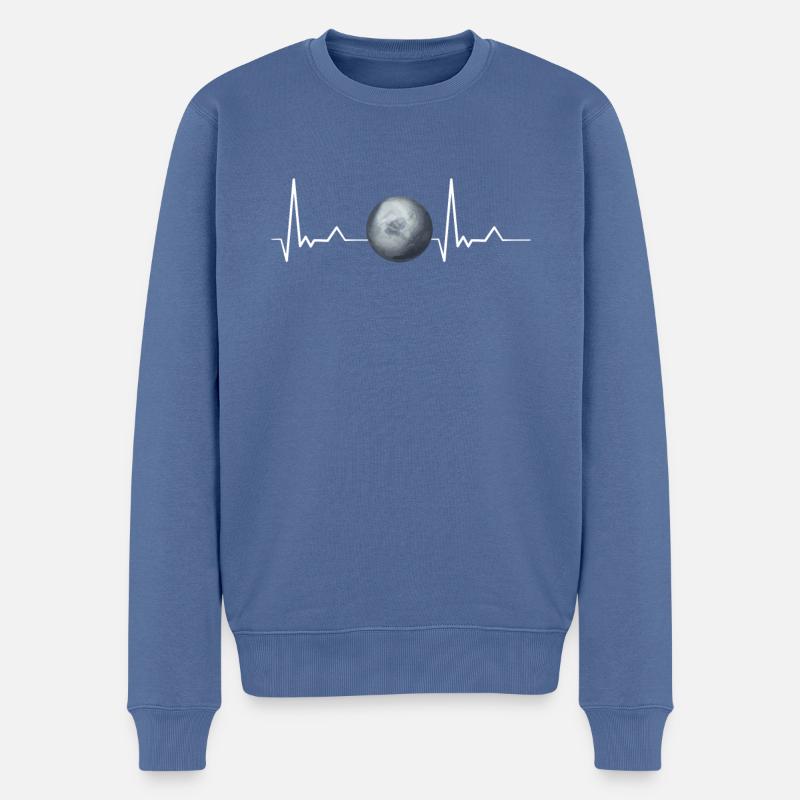 Pluton - Pull Premium bio Homme - bleu pigeon