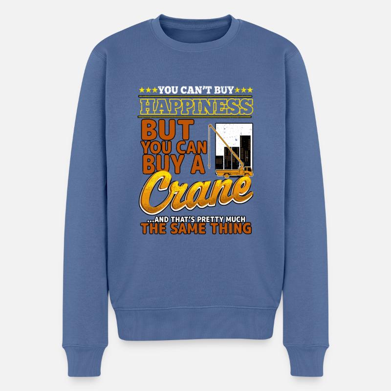 Cadeau de grutier - Pull Premium bio Homme - bleu pigeon