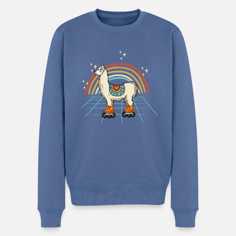 Inline Skating Inline Skating Gift - Men's Premium Organic Jumper - stone blue