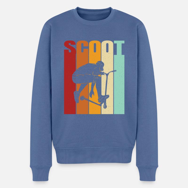 Scooter Scooter Scooter Cadeau - Pull Premium bio Homme - bleu pigeon