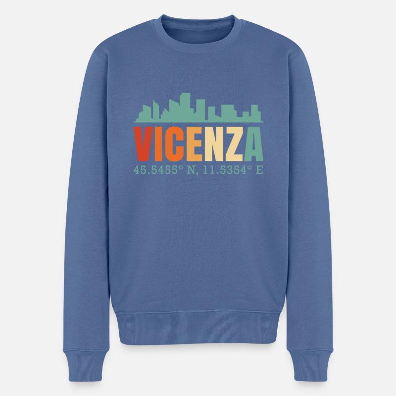 Vicence - Pull Premium bio Homme - bleu pigeon