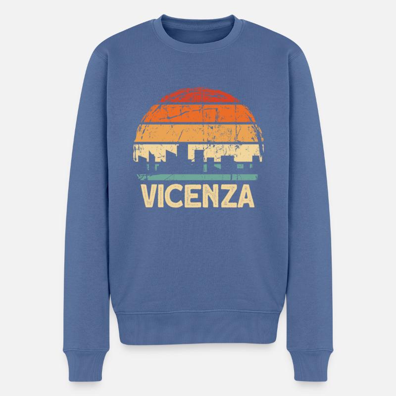 Vicence - Pull Premium bio Homme - bleu pigeon