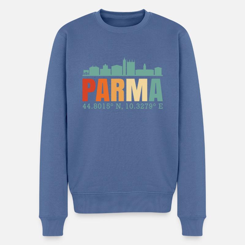 Parme - Pull Premium bio Homme - bleu pigeon