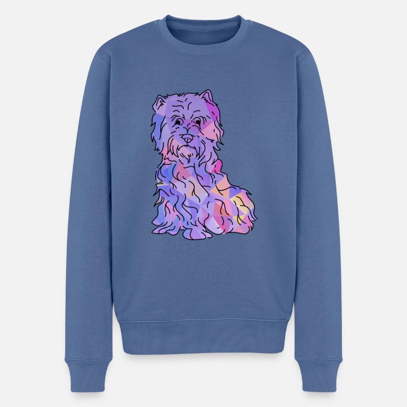West Highland Terrier - Männer Premium Bio Pullover - Taubenblau