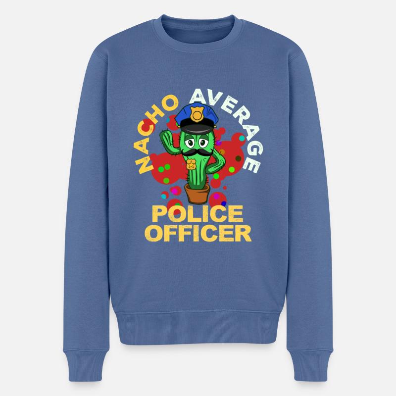Cinco De Mayo Polizei - Männer Premium Bio Pullover - Taubenblau