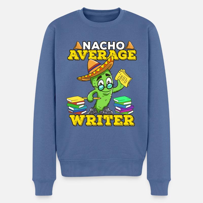 Cinco De Mayo Schreiber - Pull Premium bio Homme - bleu pigeon