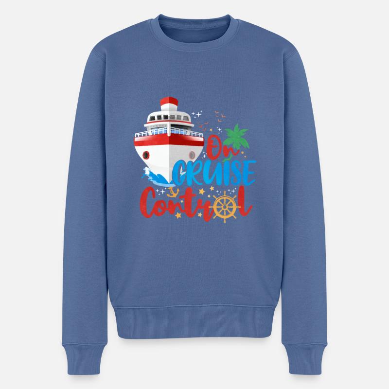 Croisière - Pull Premium bio Homme - bleu pigeon