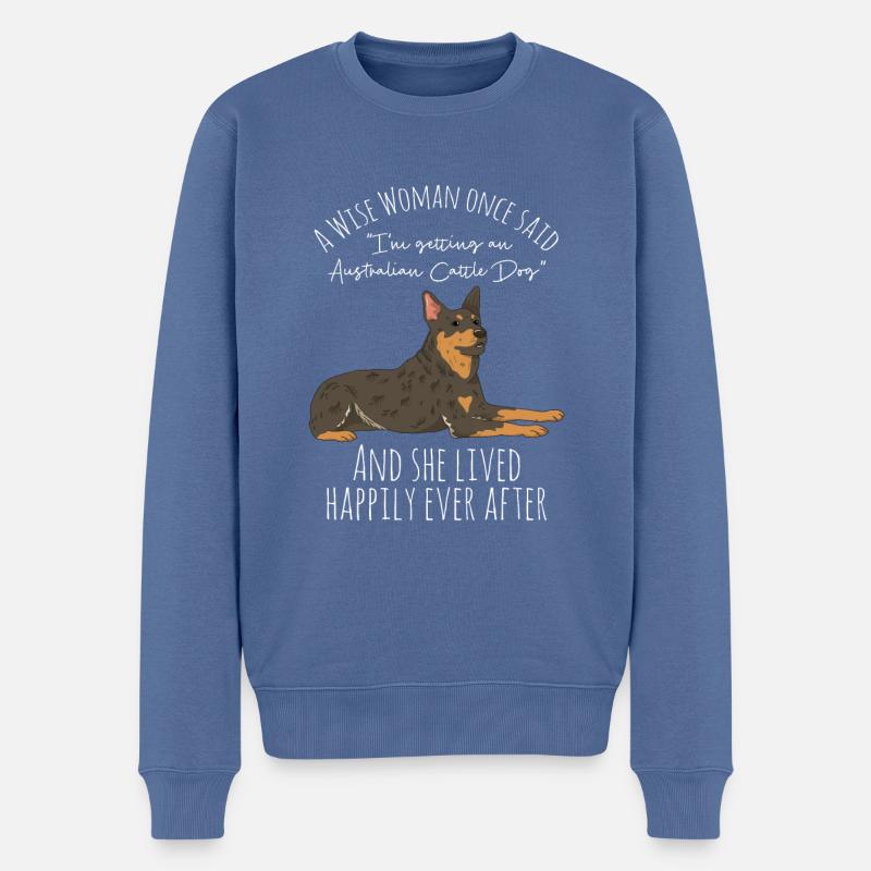 Bouvier australien - Pull Premium bio Homme - bleu pigeon