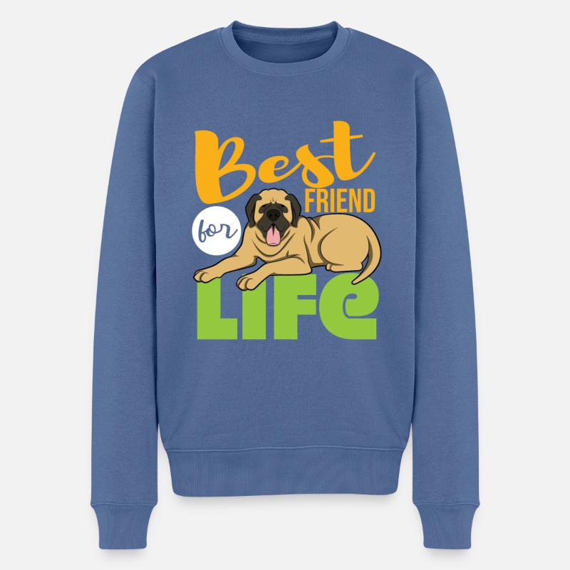 Mâtin - Pull Premium bio Homme - bleu pigeon