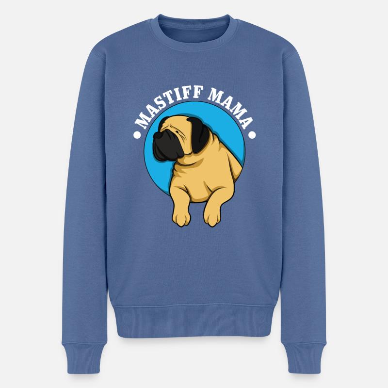 Mastiff - Männer Premium Bio Pullover - Taubenblau