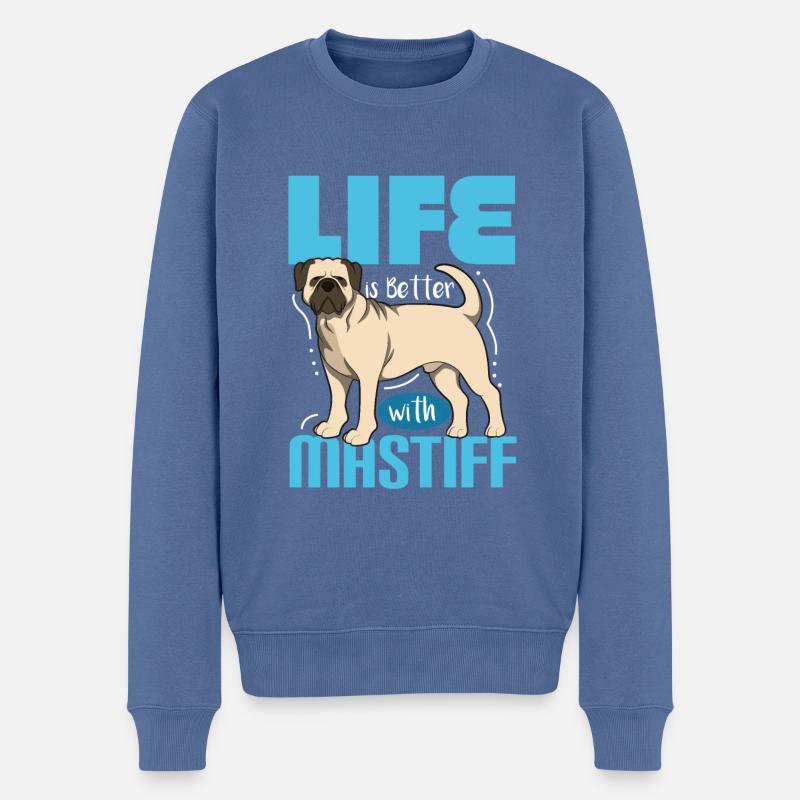 Mâtin - Pull Premium bio Homme - bleu pigeon