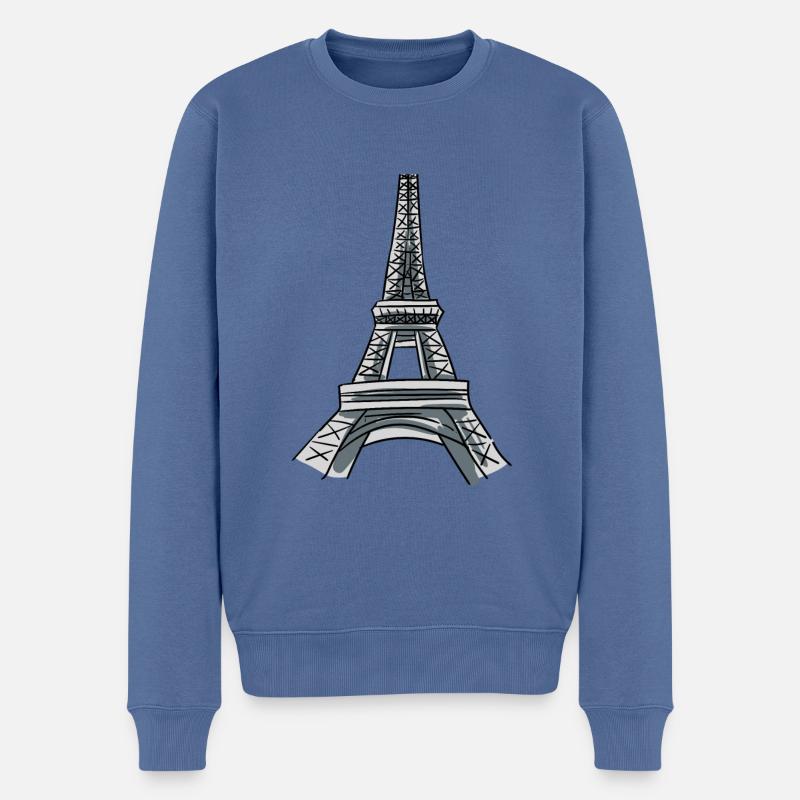 Costume de la Tour Eiffel - Pull Premium bio Homme - bleu pigeon