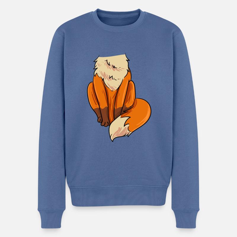 Costume de renard - Pull Premium bio Homme - bleu pigeon