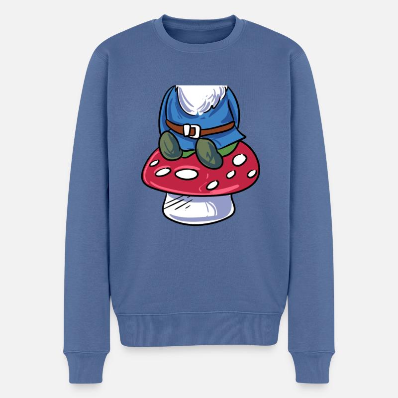 Costume de nain de jardin - Pull Premium bio Homme - bleu pigeon