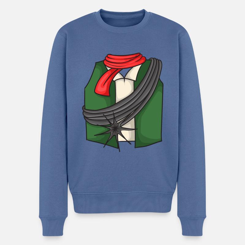 Costume de ramoneur - Pull Premium bio Homme - bleu pigeon