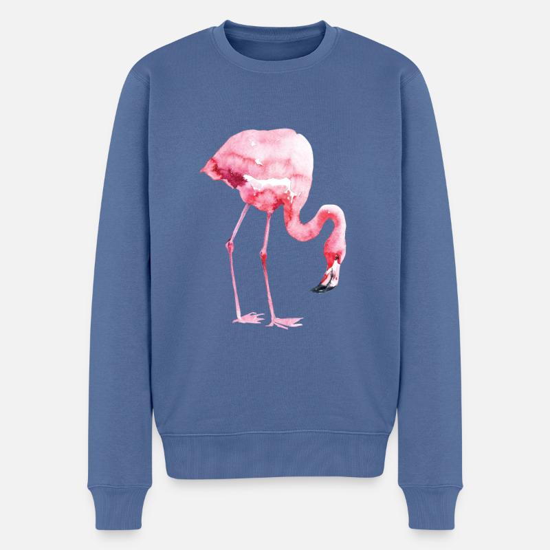Flamant - Pull Premium bio Homme - bleu pigeon