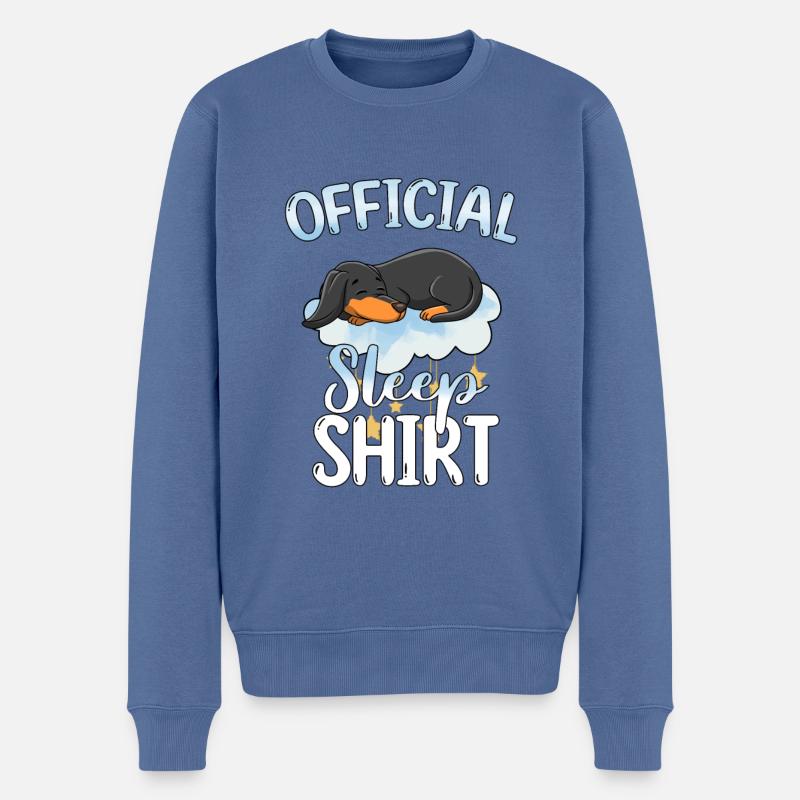 Schlafen Süß Geschenk - Männer Premium Bio Pullover - Taubenblau