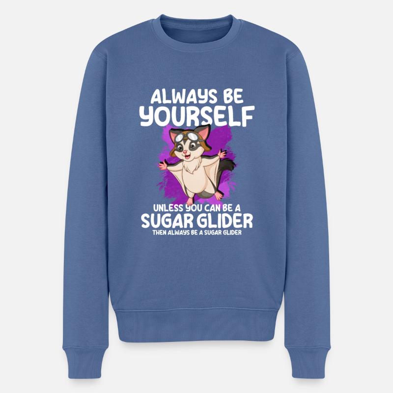 Flughörnchen - Männer Premium Bio Pullover - Taubenblau