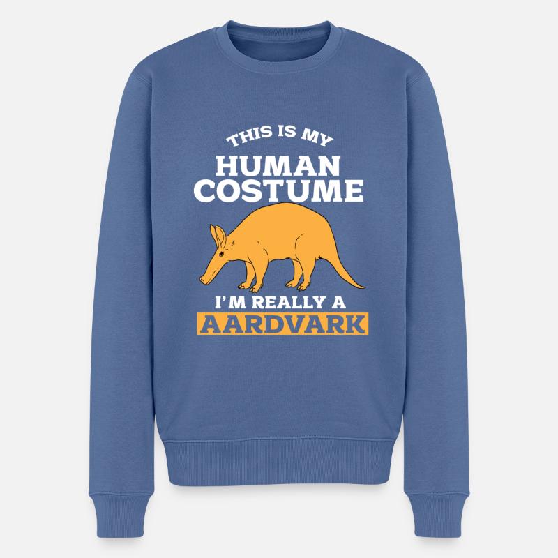 Oryctérope - Pull Premium bio Homme - bleu pigeon