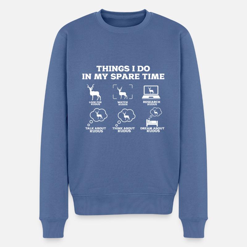 Antilope - Pull Premium bio Homme - bleu pigeon