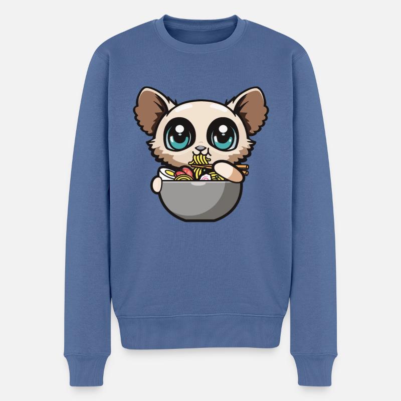 Galago - Männer Premium Bio Pullover - Taubenblau
