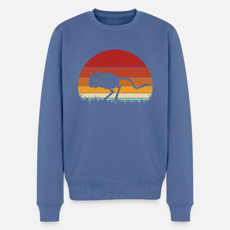 Rennmaus - Männer Premium Bio Pullover - Taubenblau
