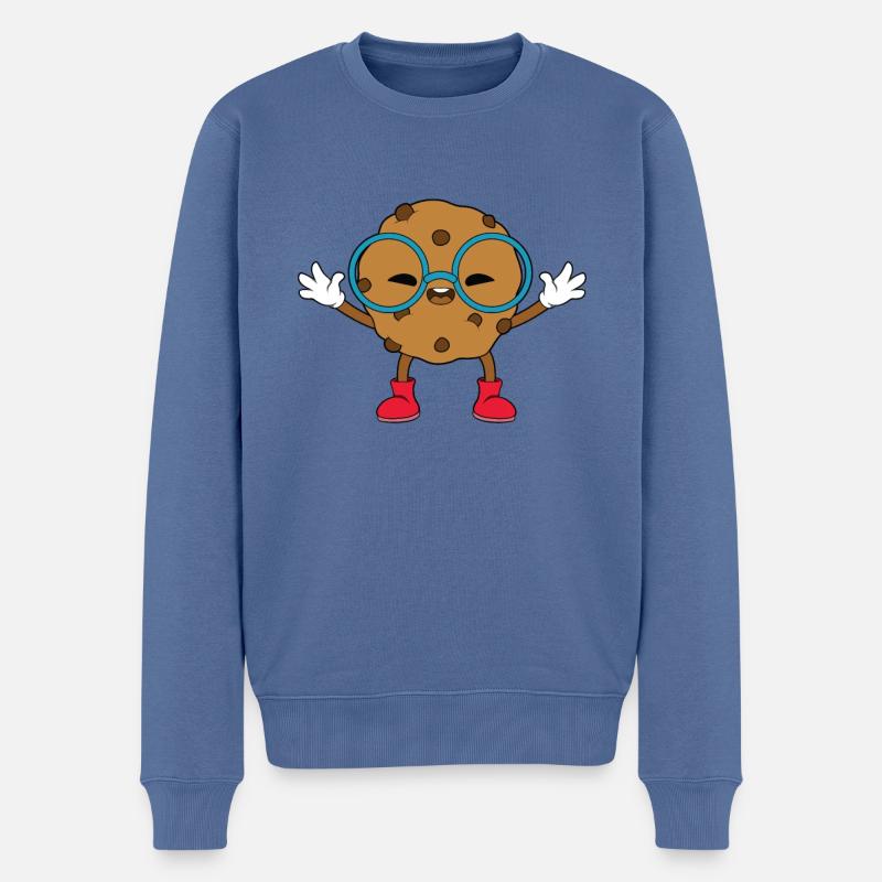 Nerd-Keks - Männer Premium Bio Pullover - Taubenblau