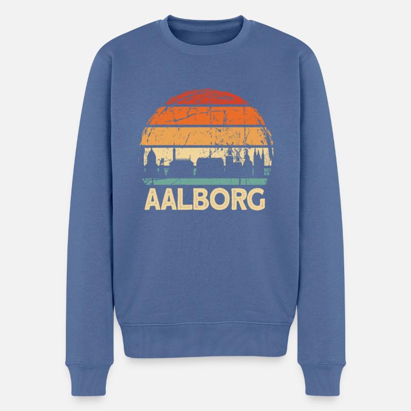 Aalborg - Pull Premium bio Homme - bleu pigeon