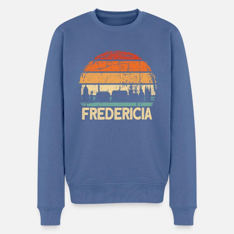 Fredericia - Pull Premium bio Homme - bleu pigeon