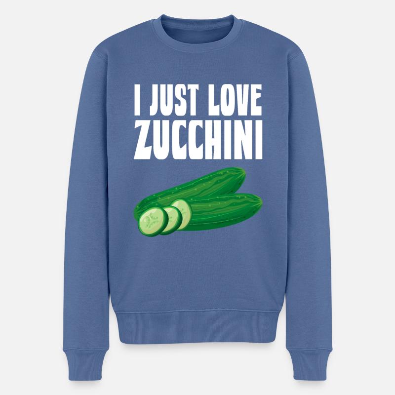 Courgette - Pull Premium bio Homme - bleu pigeon