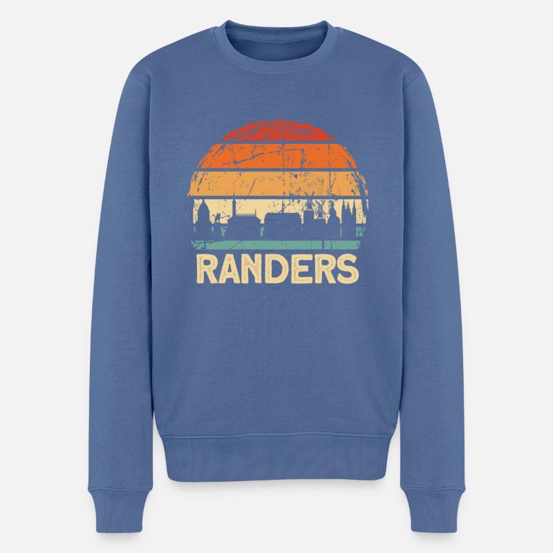 Randers - Pull Premium bio Homme - bleu pigeon