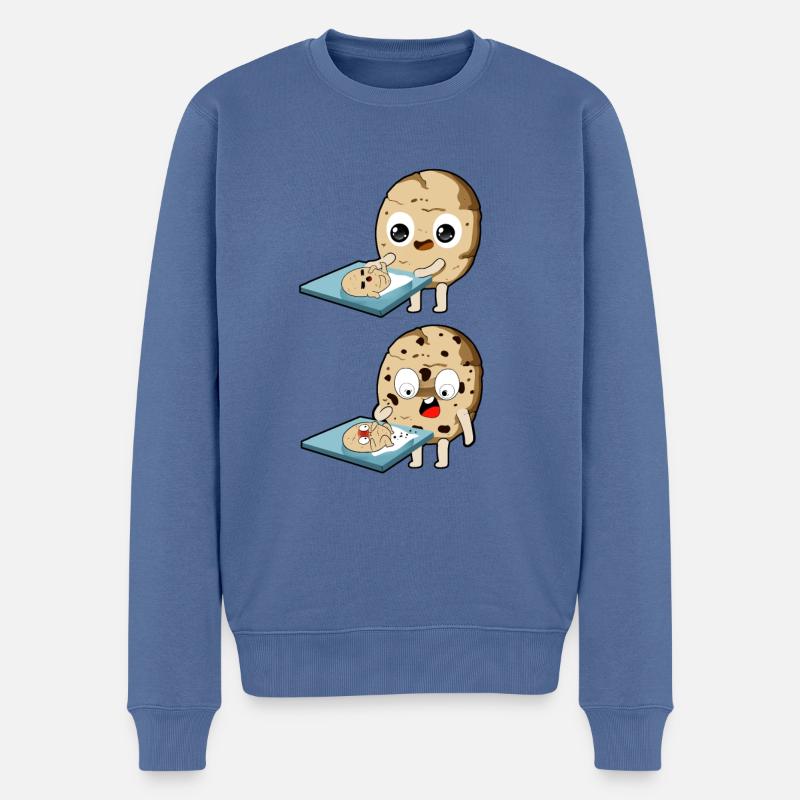 Cookiee Baby Süß - Männer Premium Bio Pullover - Taubenblau