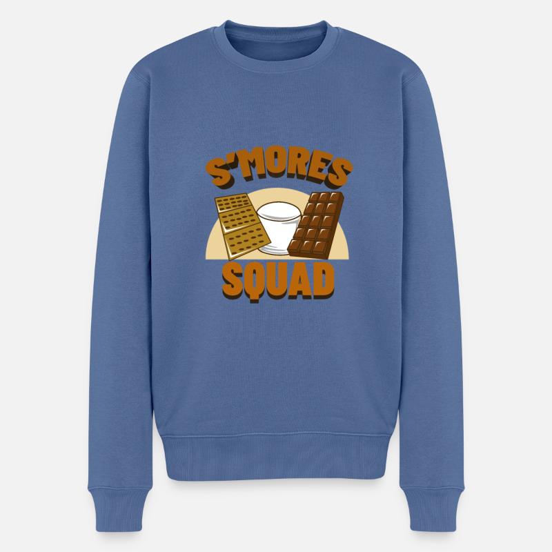 Chocolat - Pull Premium bio Homme - bleu pigeon