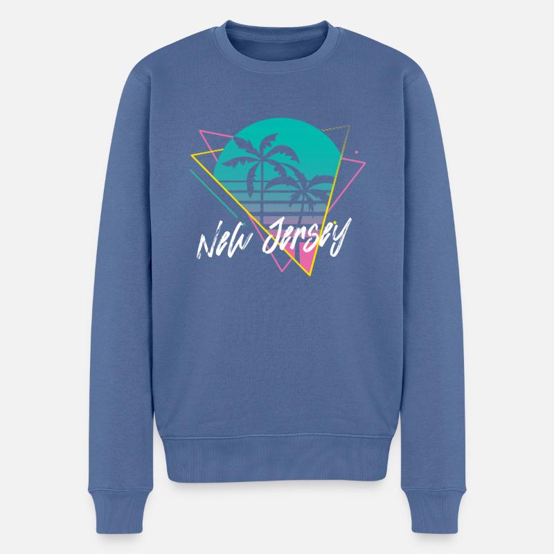 New Jersey - Pull Premium bio Homme - bleu pigeon