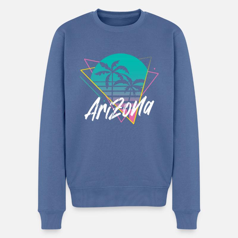 Arizona - Pull Premium bio Homme - bleu pigeon