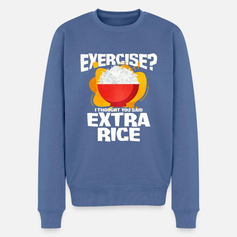 Riz - Pull Premium bio Homme - bleu pigeon