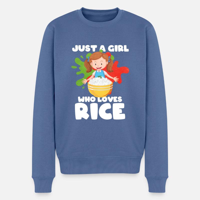 Reis - Männer Premium Bio Pullover - Taubenblau