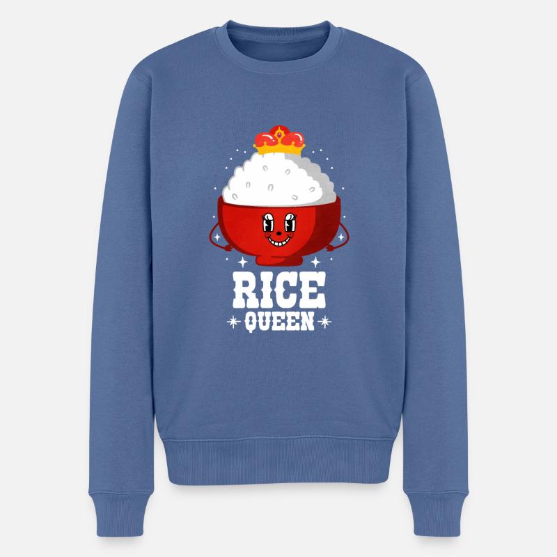 Riz - Pull Premium bio Homme - bleu pigeon