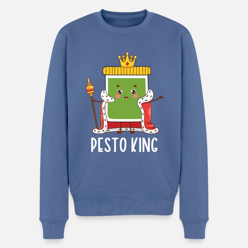 Ignames - Pull Premium bio Homme - bleu pigeon
