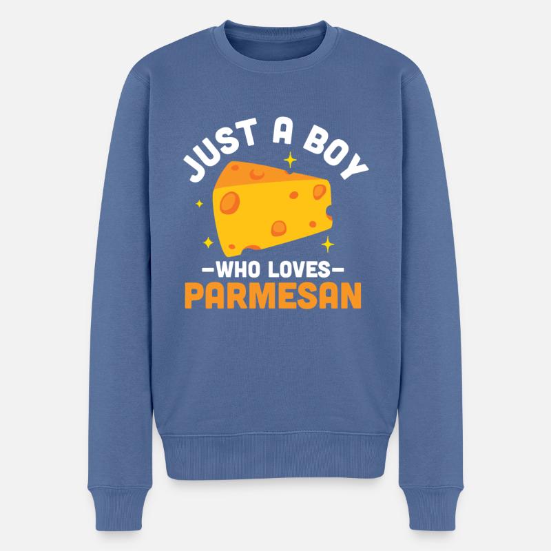 Ignames - Pull Premium bio Homme - bleu pigeon