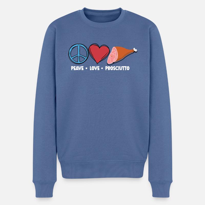 Ham - Men's Premium Organic Jumper - stone blue