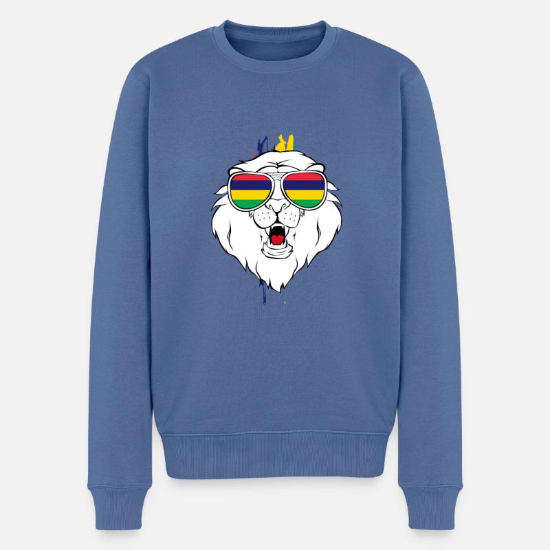 Maurice - Pull Premium bio Homme - bleu pigeon