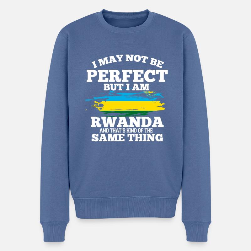 Rwanda - Pull Premium bio Homme - bleu pigeon