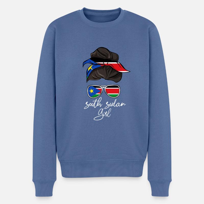 Soudan du Sud - Pull Premium bio Homme - bleu pigeon