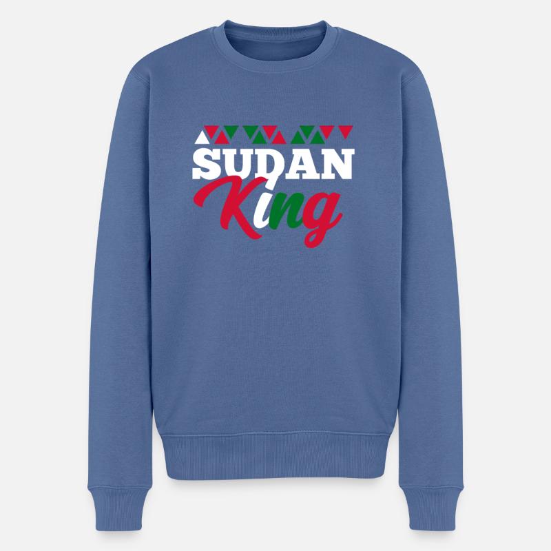 Soudan - Pull Premium bio Homme - bleu pigeon