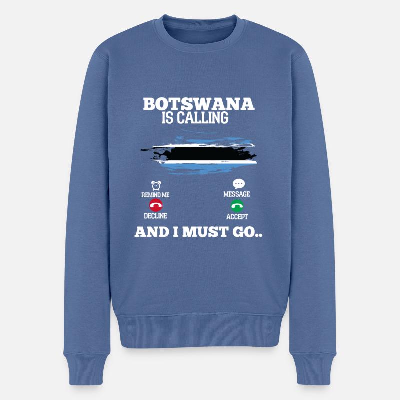 Botswana - Pull Premium bio Homme - bleu pigeon