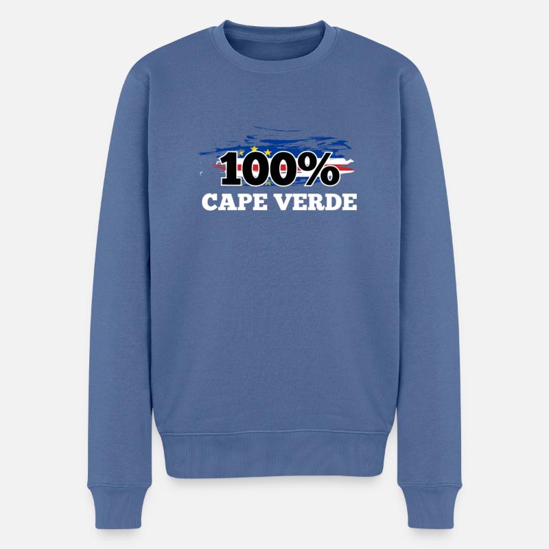 Cap-Vert - Pull Premium bio Homme - bleu pigeon