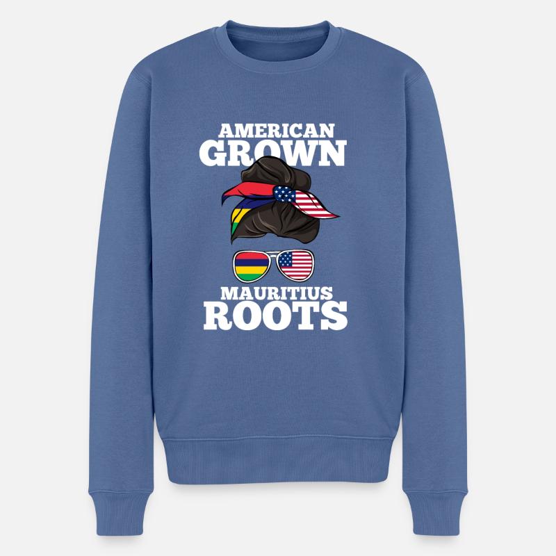 Maurice - Pull Premium bio Homme - bleu pigeon