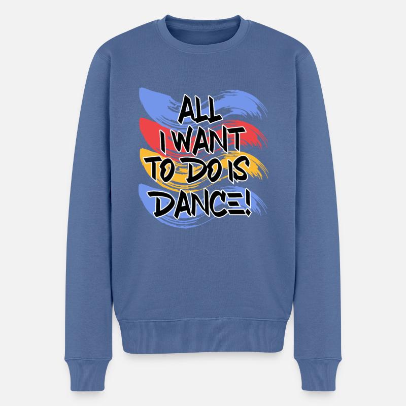 Breakdancing - Männer Premium Bio Pullover - Taubenblau
